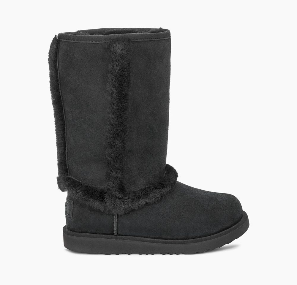 Ugg Hadley Ii - Kids Tall Boots - Black - NZ (1578JKIWP)